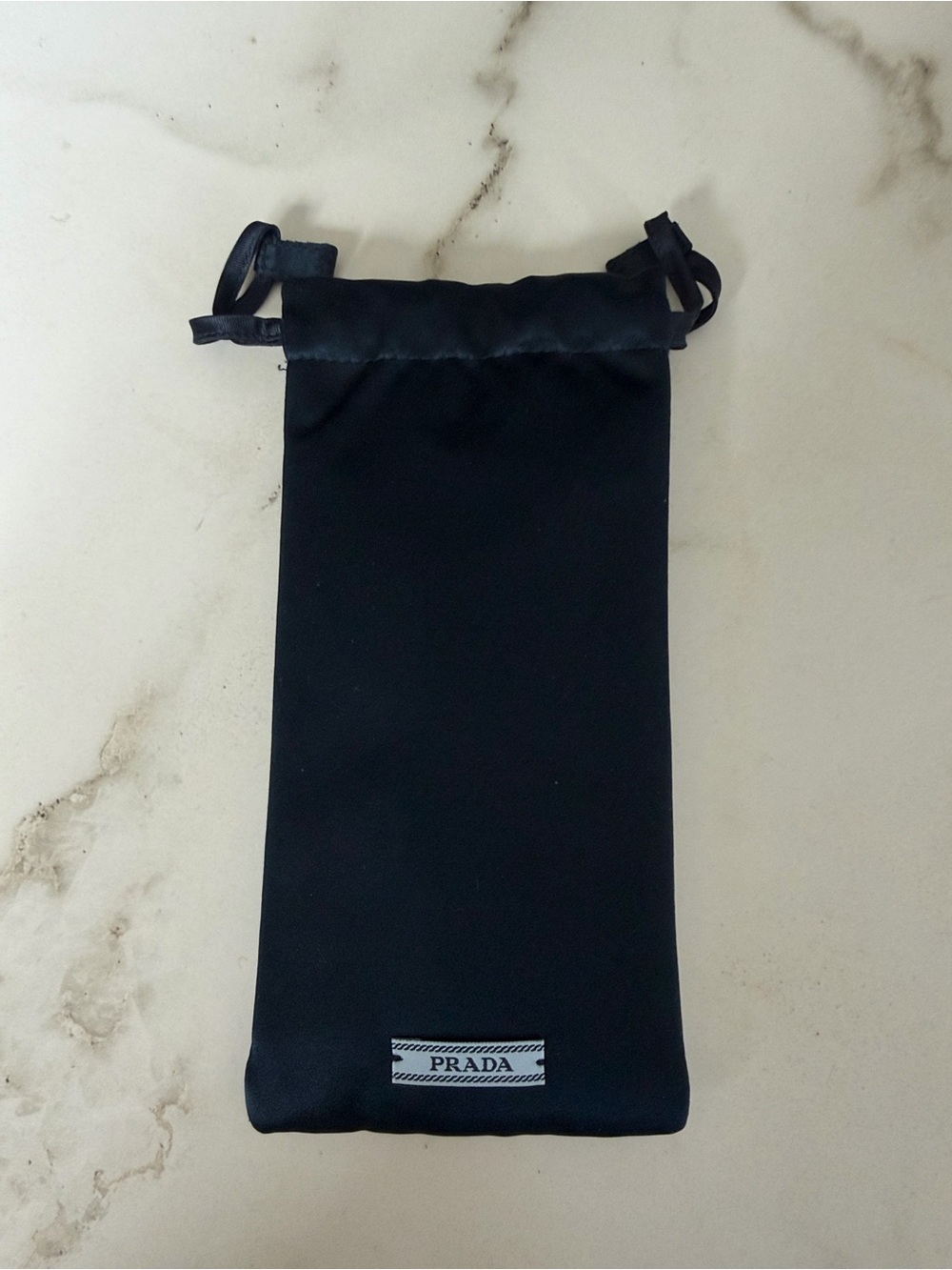 Prada Black Drawstring Pouch